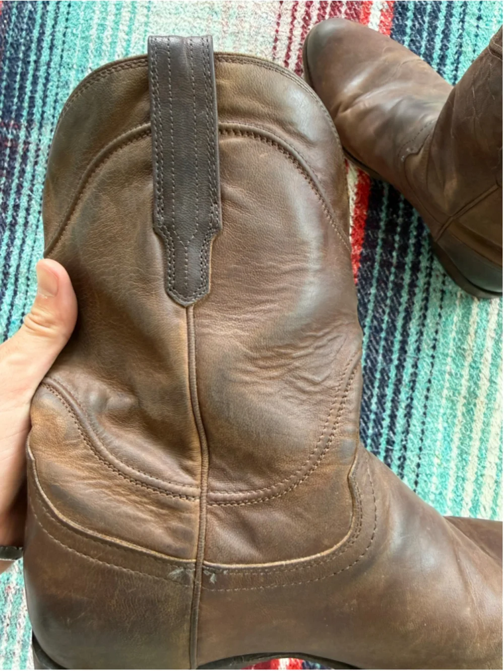 Tecovas Earl Cafe Goat Roper Cowboy Boots 11D